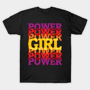 Colorful girl power word array T-Shirt